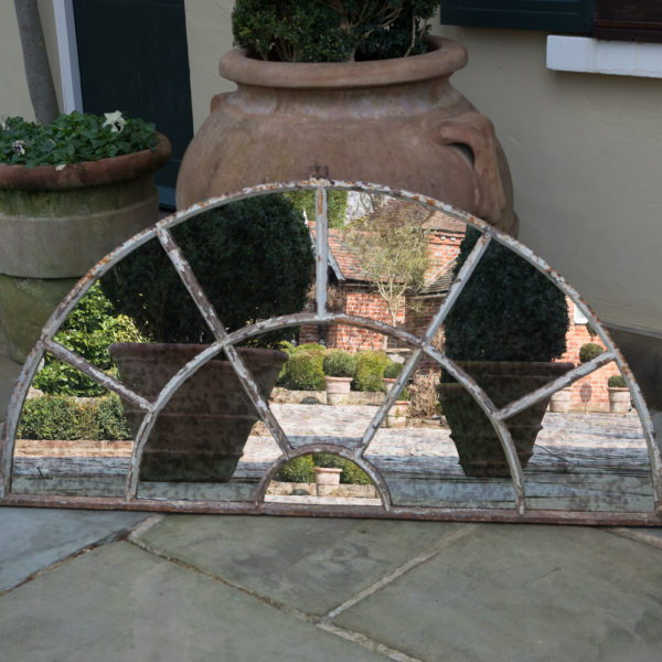 Fan Style Garden Vintage Window Frame Mirror
