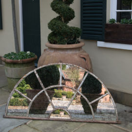 Fan Style Garden Vintage Window Frame Mirror