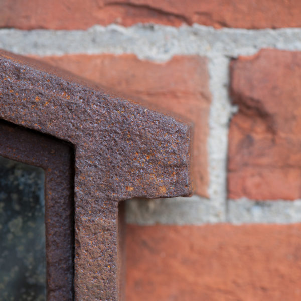 Vintage Rusted Garden Window Frame Mirror