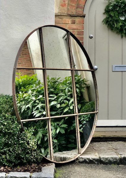 Extra Extra Large Unique Circular Vintage Mirror