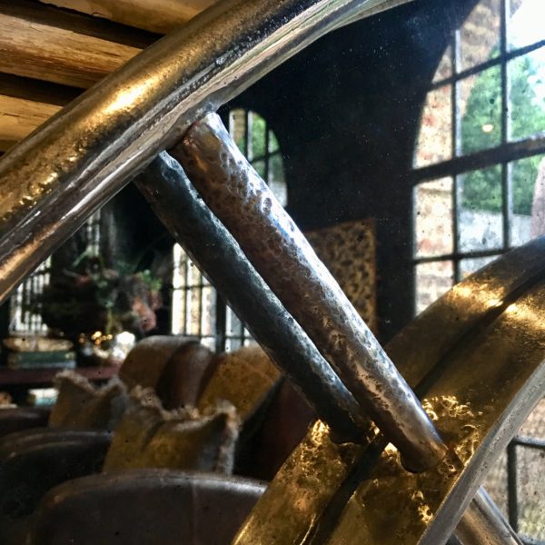 Extra Large Industrial Interior Ironwork Circular Mirror - Aldgate Home Ltd