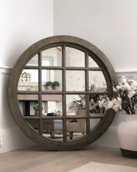 Extra Large Wooden Architectural Mirror