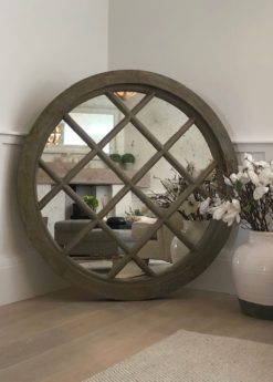 Extra Large Wooden Architectural Mirror