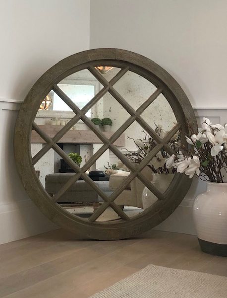Extra Large Wooden Architectural Mirror