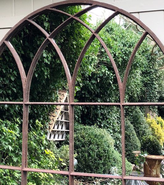 Extra Tall Arched Antique Window Mirror