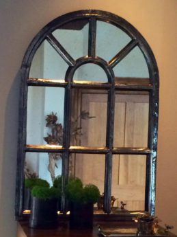 French Arch Industrial Mirror