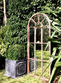 Full Arch Rustic Garden Mirror