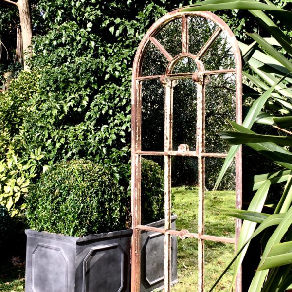 Full Arch Rustic Garden Mirror