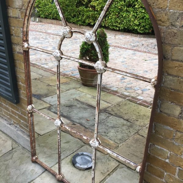 Full Arched Architectural Decorative Window Mirror