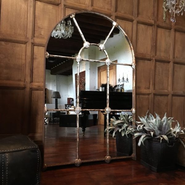 Full Arched Architectural Decorative Window Mirror