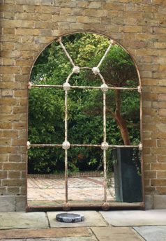 Full Arched Architectural Decorative Window Mirror