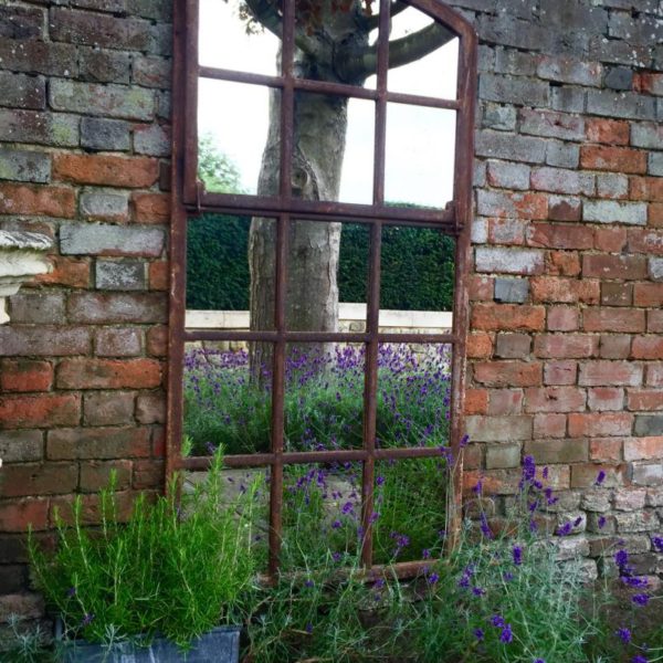 Garden Architectural Rustic Window Mirror