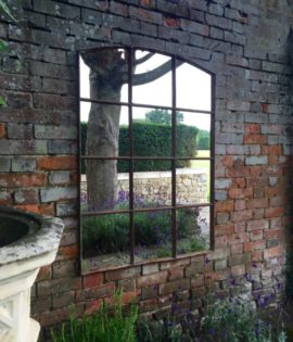 Garden Industrial Iron Mirror