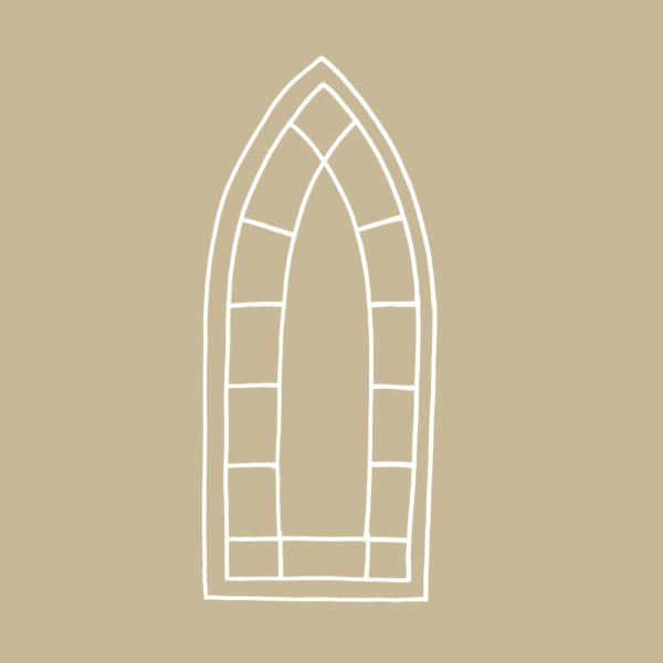 Gothic Style Arch Window Mirror*