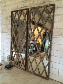 Harlequin Style Antique Window Frame Mirror