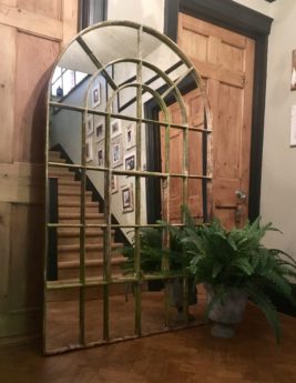 Industrial Factory Arch Window Mirror