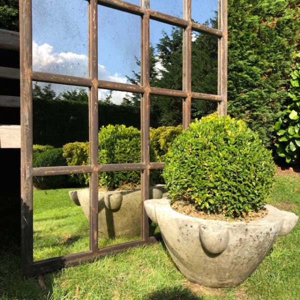 Industrial Slow Arch Rustic Mirror