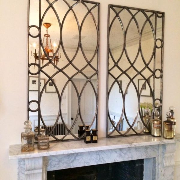 Irish Elegant Stunning Art Deco Design Window Mirror Panels