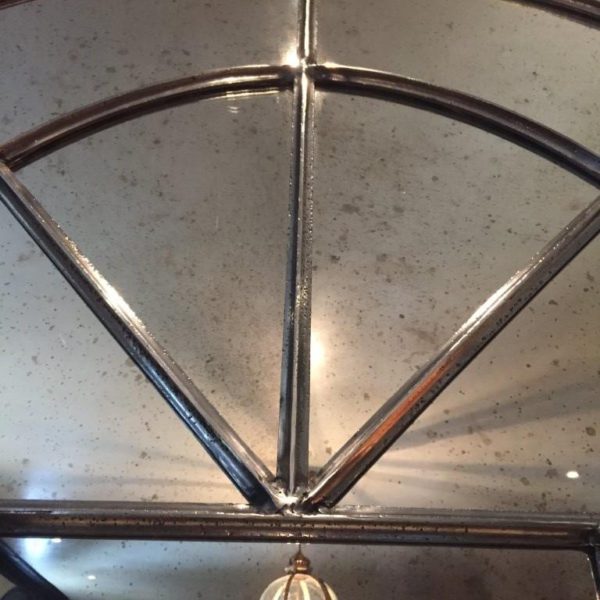 Iron Arch Architectural Antique Window Mirror