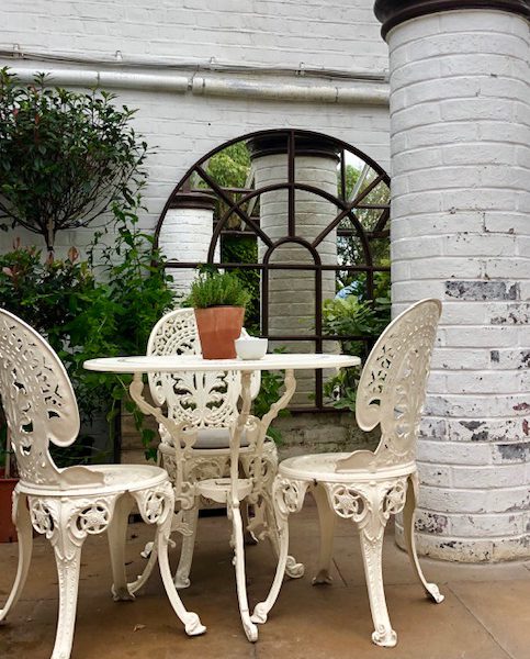 Large English Arched Window Mirror