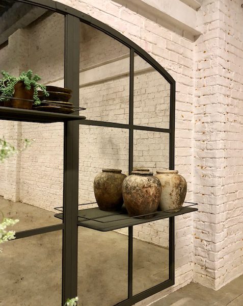 Large Shelved Garden and Home Mirror