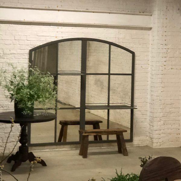 Large Shelved Garden and Home Mirror