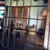 London Industrial Factory Cast Iron Slow Arch Window Mirror