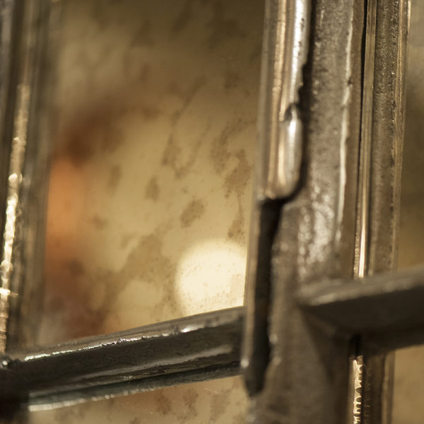 Old Mill Antique Cast Iron Window Frame Mirror - Image 4
