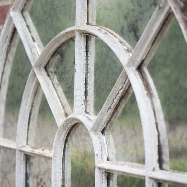 Orangery 28 Panel Cast Iron Window Frame Mirror