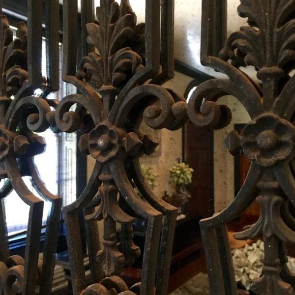 Ornate Ironwork Pair of Decorative Mirrors