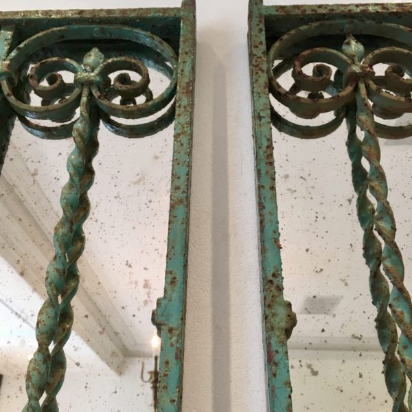 Precious Turquoise Garden Green Rustic Patina Mirrors