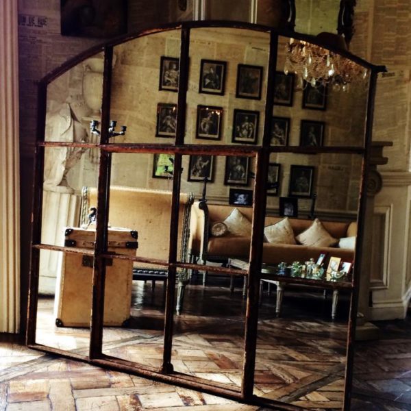 Reclaimed Large Industrial Factory Rustic Mirror