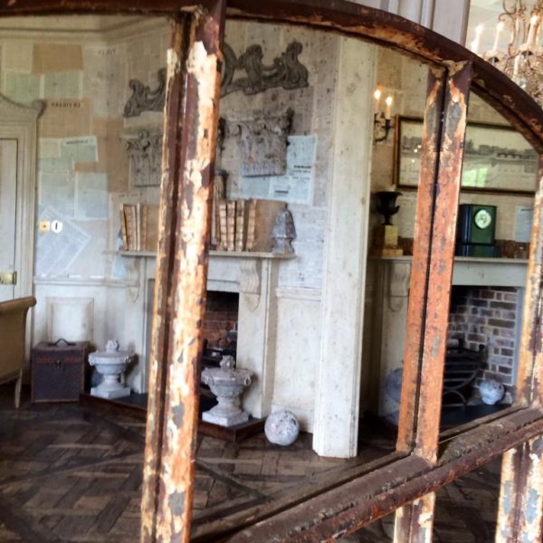 Reclaimed Large Industrial Factory Rustic Mirror - Image 2