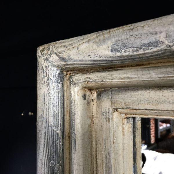 Reclaimed Wooden Aged Interior Window Mirror