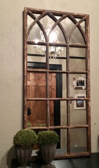 Rustic Reclaimed Small Decorative Mirror Panel