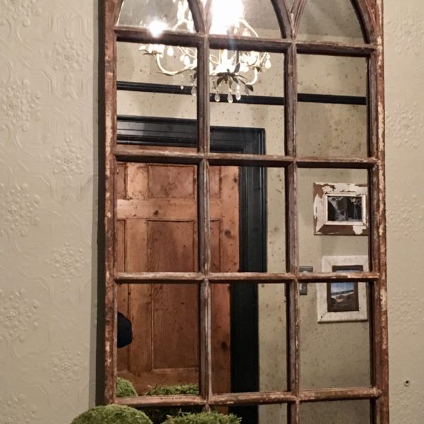 Rustic Reclaimed Small Decorative Mirror Panel