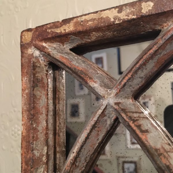 Rustic Reclaimed Small Decorative Mirror Panel