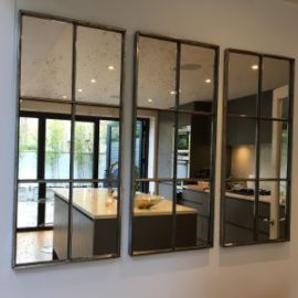 Six Panel Hand Polished Architectural Mirror Panels