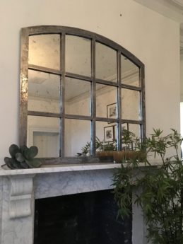 Slow Arch Cast Iron Belgian Window Mirror