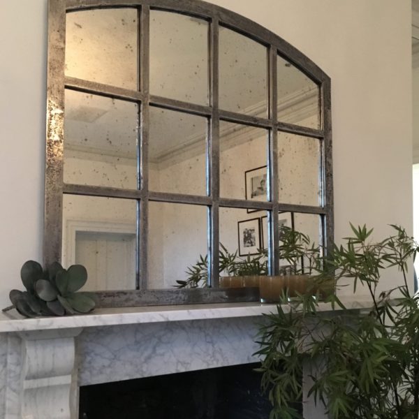 Slow Arch Cast Iron Belgian Window Mirror