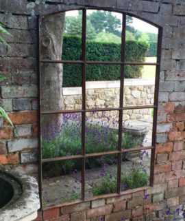 Slow Arch Vintage Rustic 12 Panelled Mirror