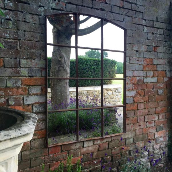 Slow Arch Vintage Rustic 12 Panelled Mirror