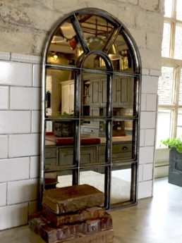 Antique Small Arch Reclaimed Mirror