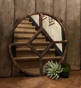 Small Rustic Architectural Mirror