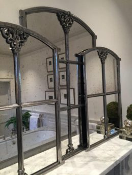 Swedish Antique Small Slow Arch Decorative Mirror