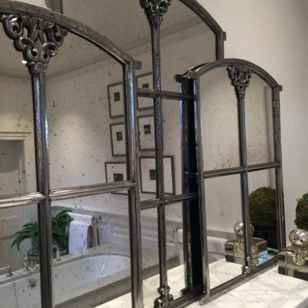 Swedish Antique Small Slow Arch Decorative Mirror