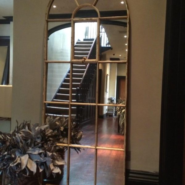 Tall Arch Decorative Window Mirror