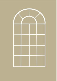 Hand Polished Arch Architectural Window Mirror*