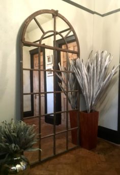 Very Tall Full Arch Vintage Window Mirror