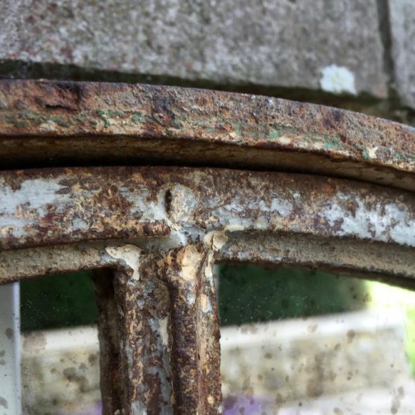 Vintage Rustic Circular Window Mirror